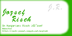 jozsef risch business card